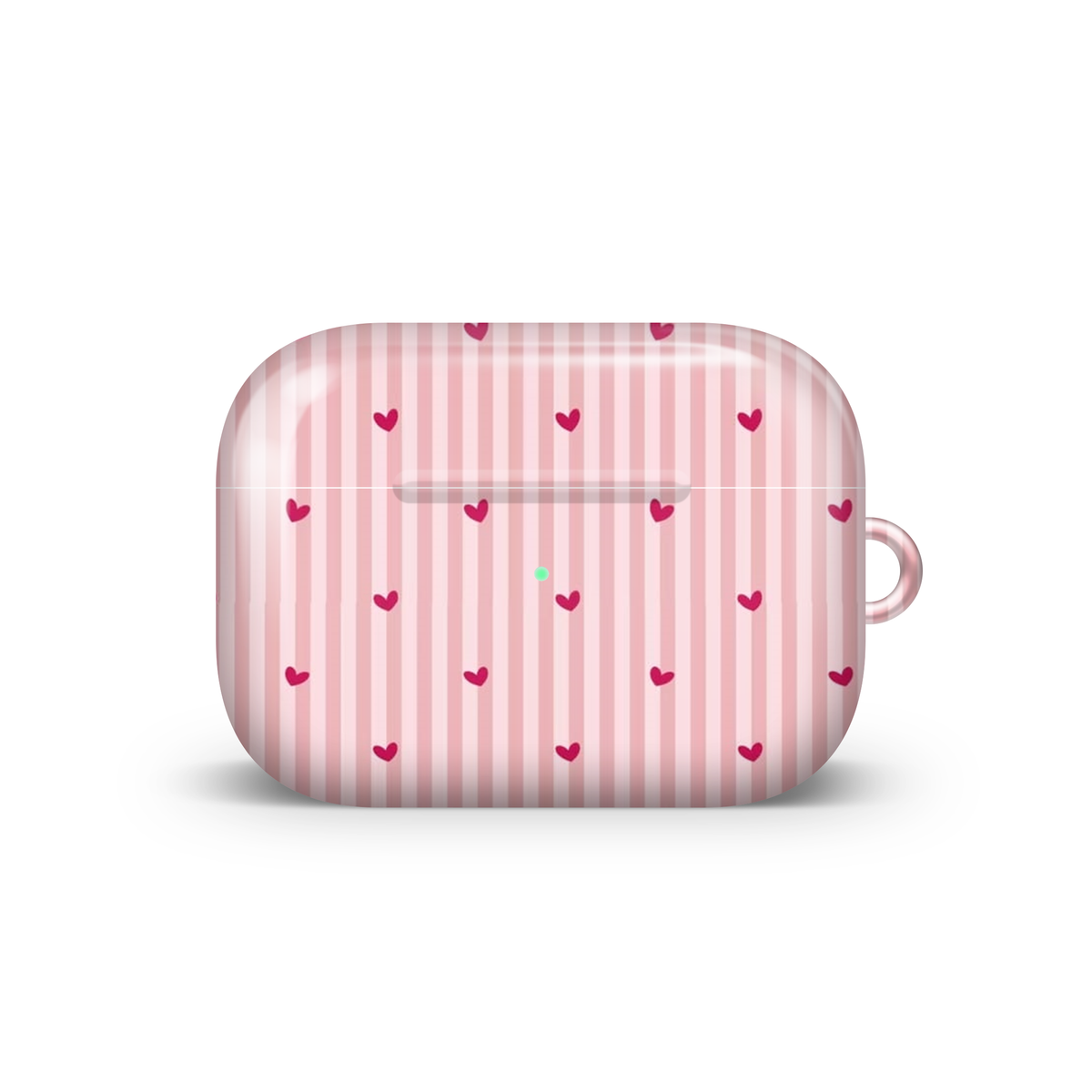 Mini Pink Hearts Glossy Airpod Case