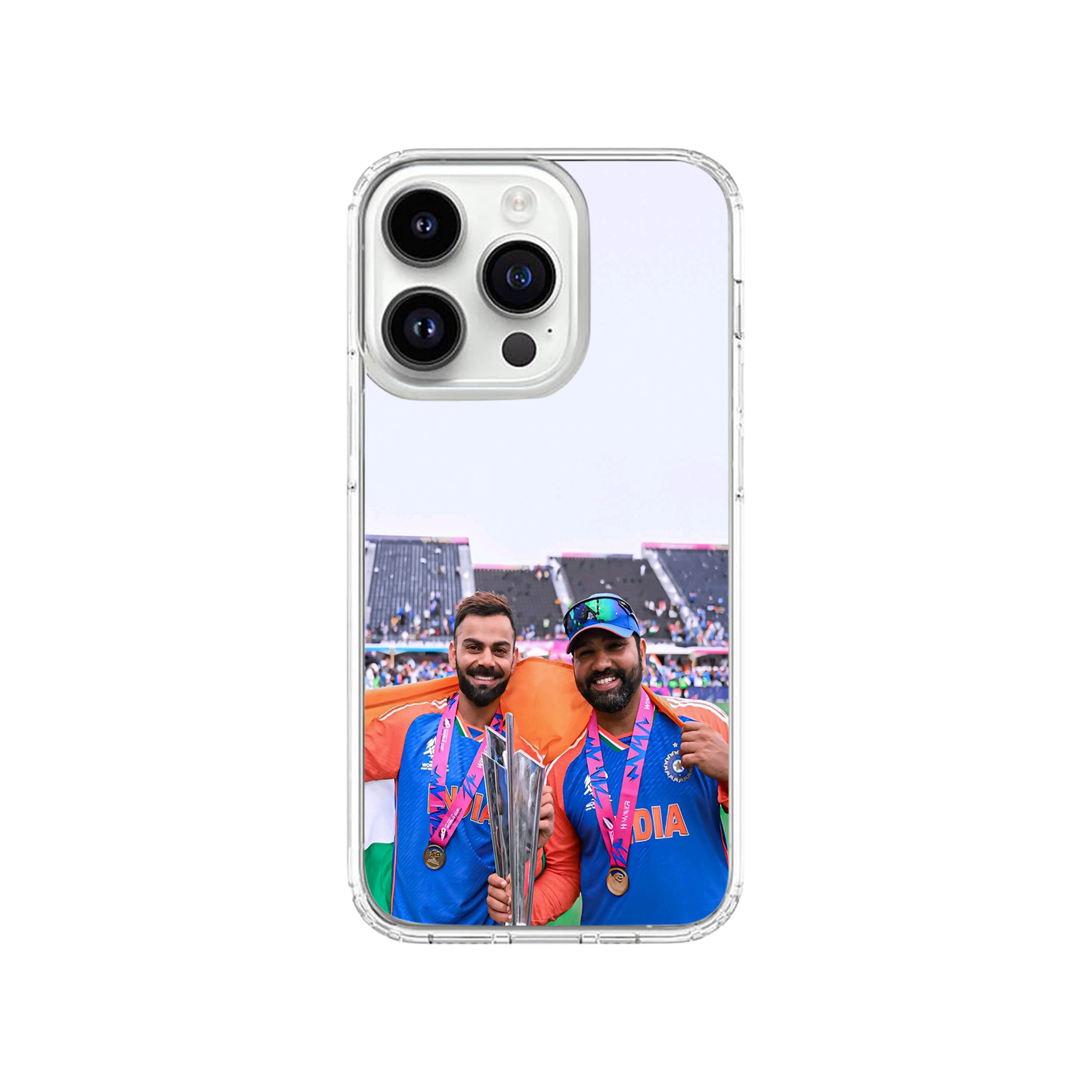 Virat & Rohit X WC Trophy Phone Case | Two
