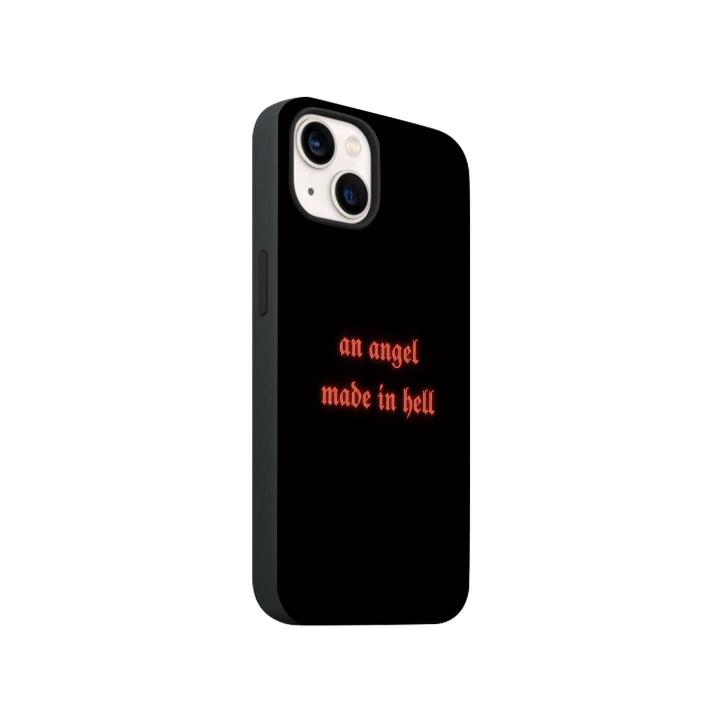 Angle Made in Hell Phone Case.