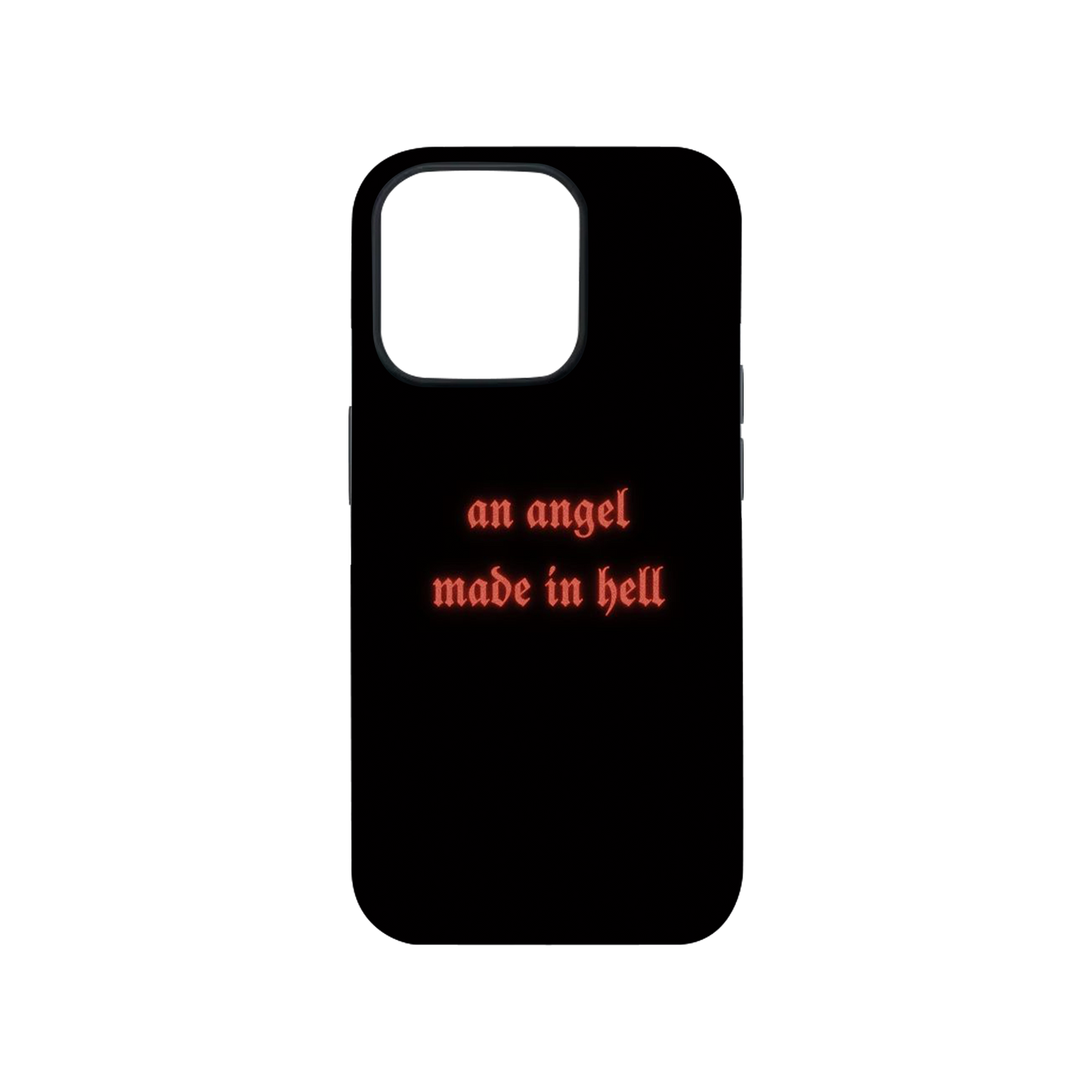 Angle Made in Hell Phone Case.