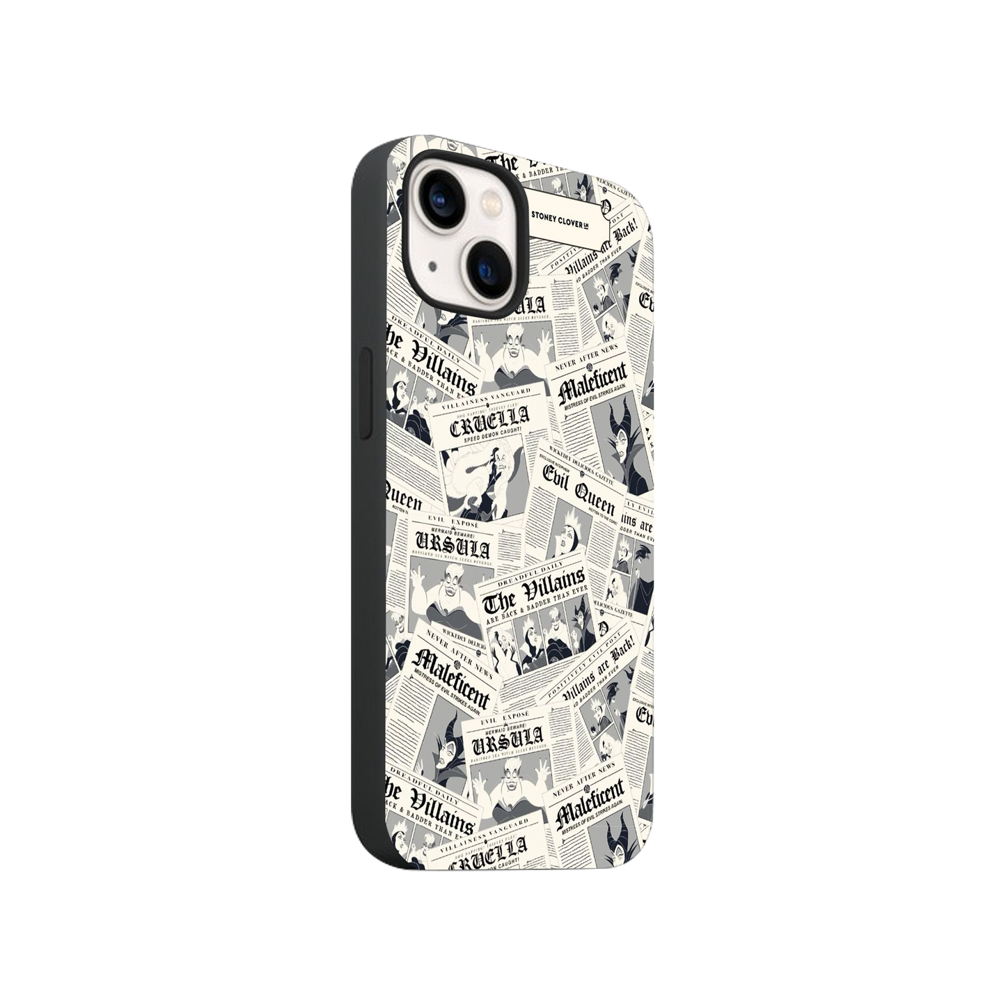 Disney Villains Newspaper Phone Case.