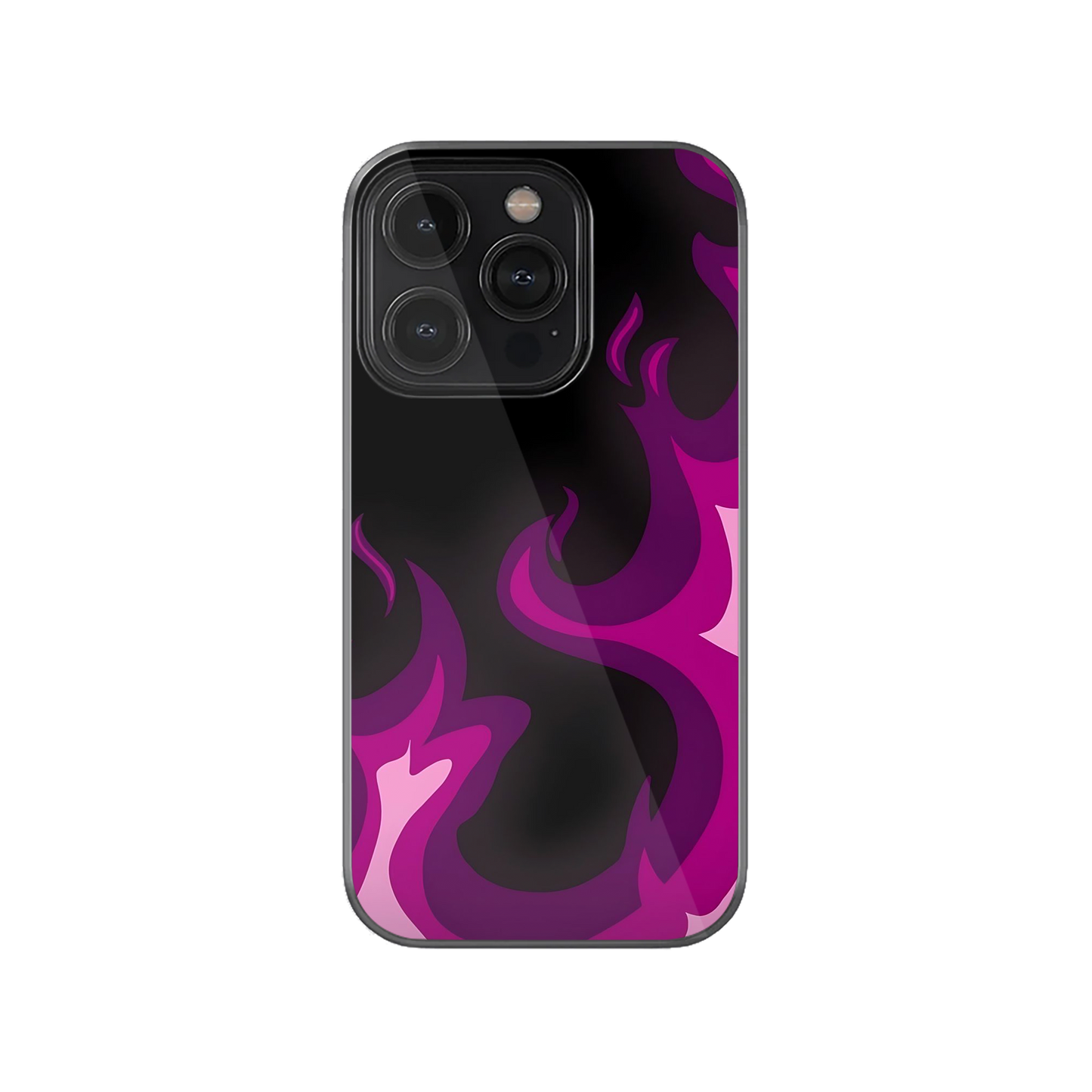 Purple Flames Phone Case.