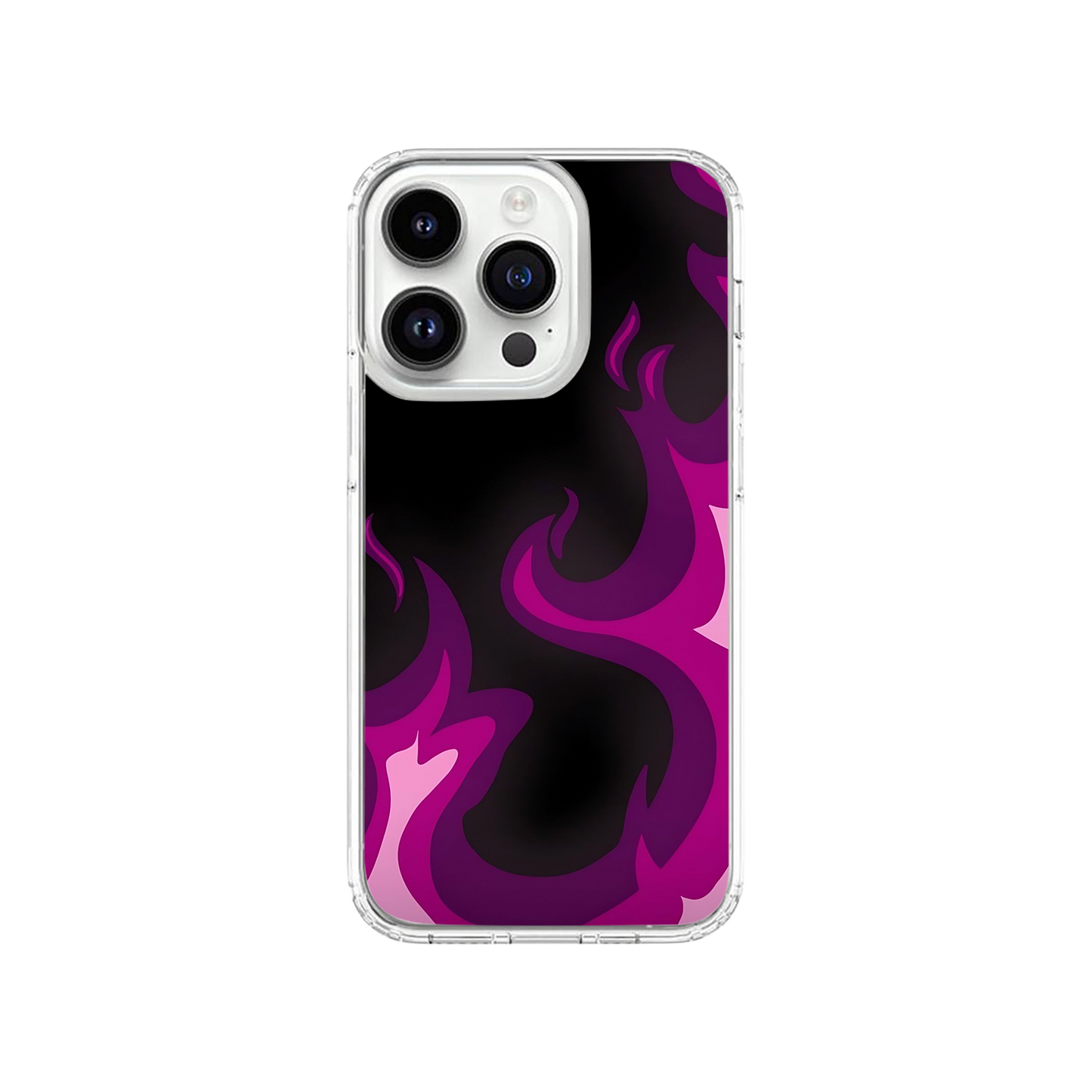 Purple Flames Phone Case.