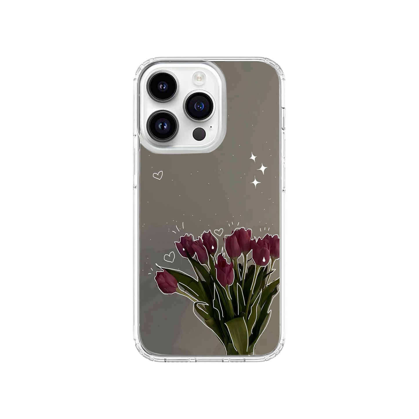 Pink Tulips Phone Case.