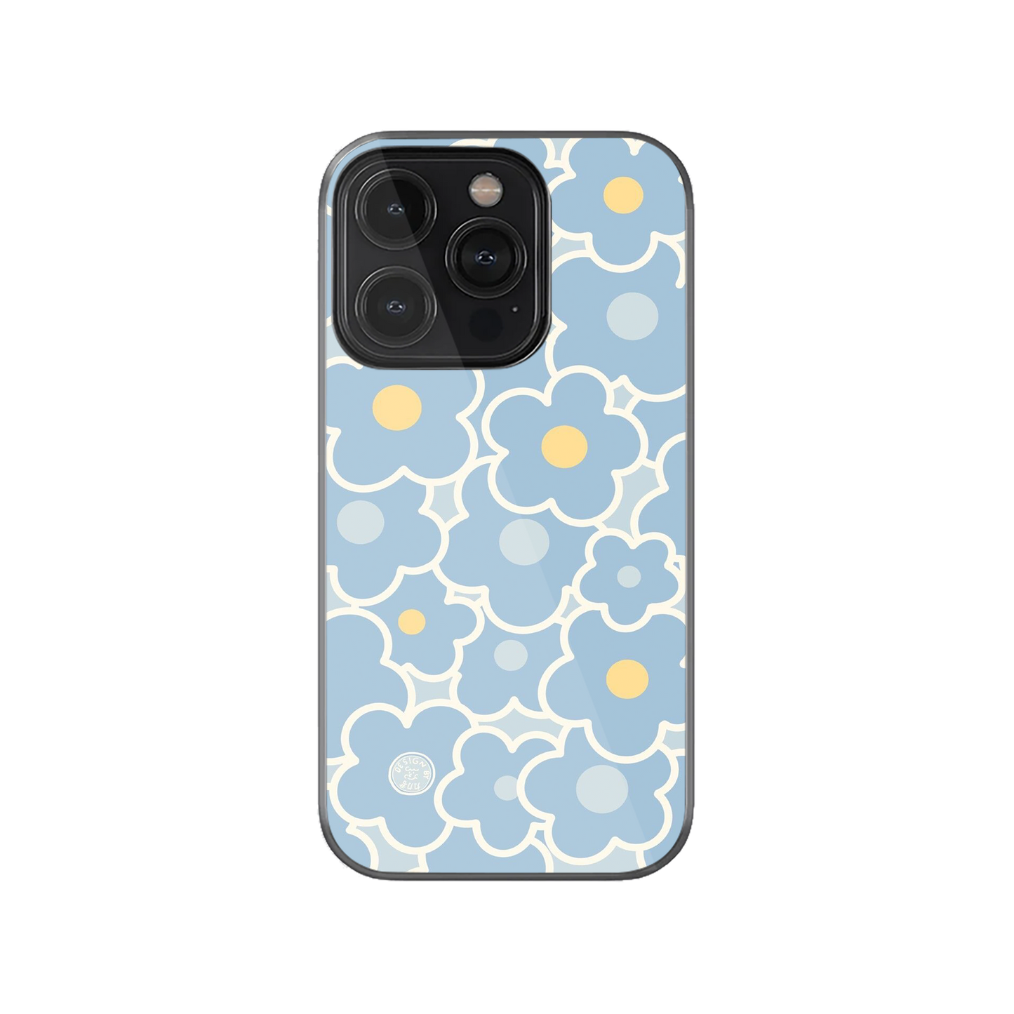 Aesthetic Blue Flowers Phone Case.