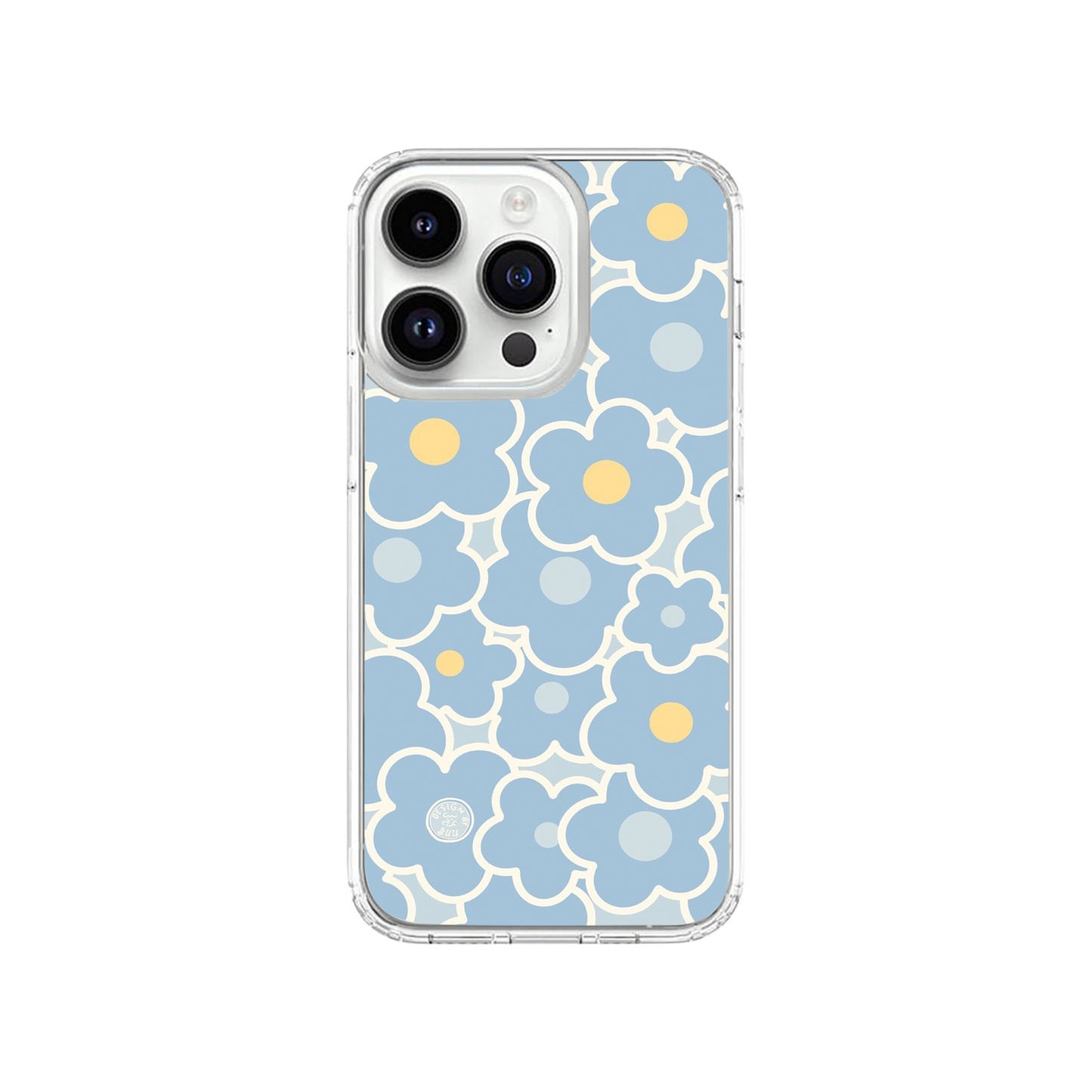Aesthetic Blue Flowers Phone Case.