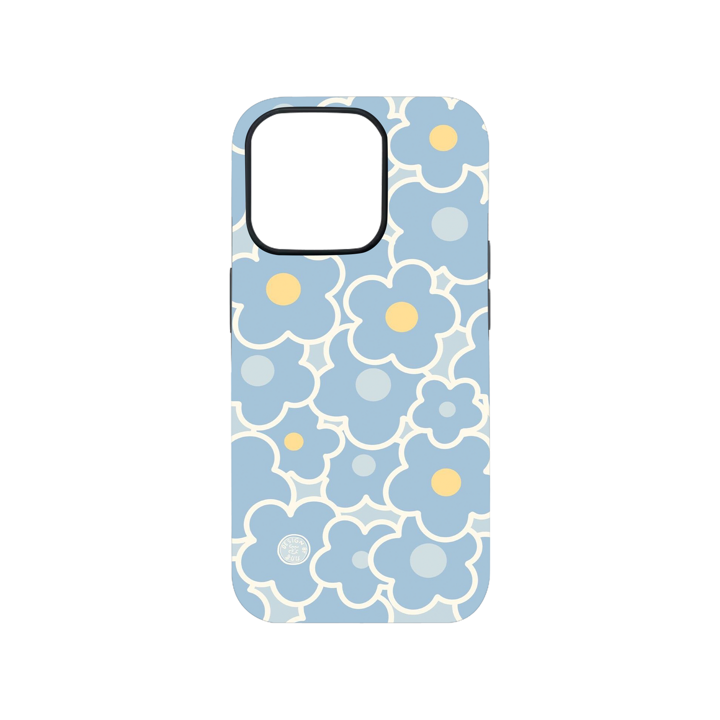 Aesthetic Blue Flowers Phone Case.