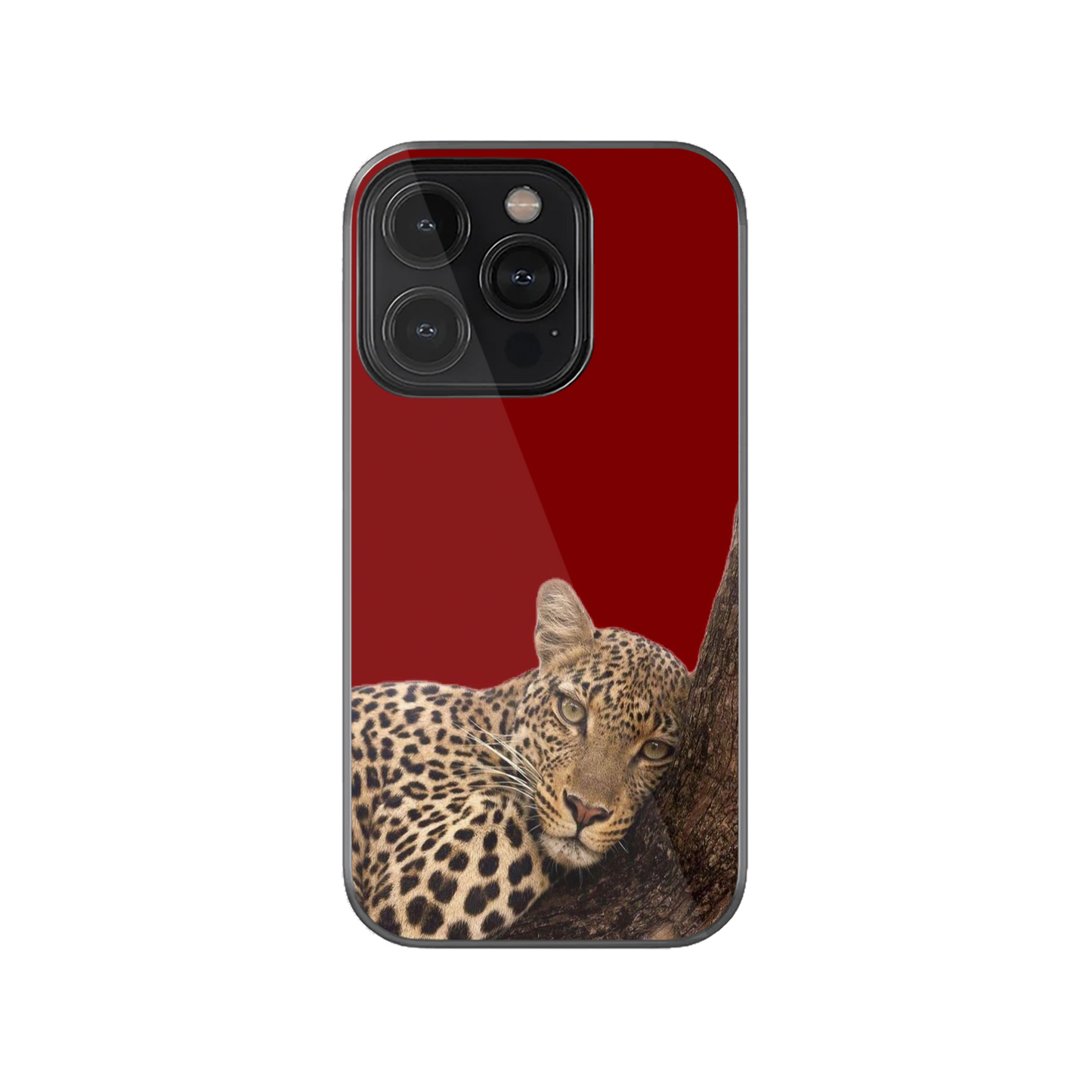 Leopard Luxe Red Phone Case.