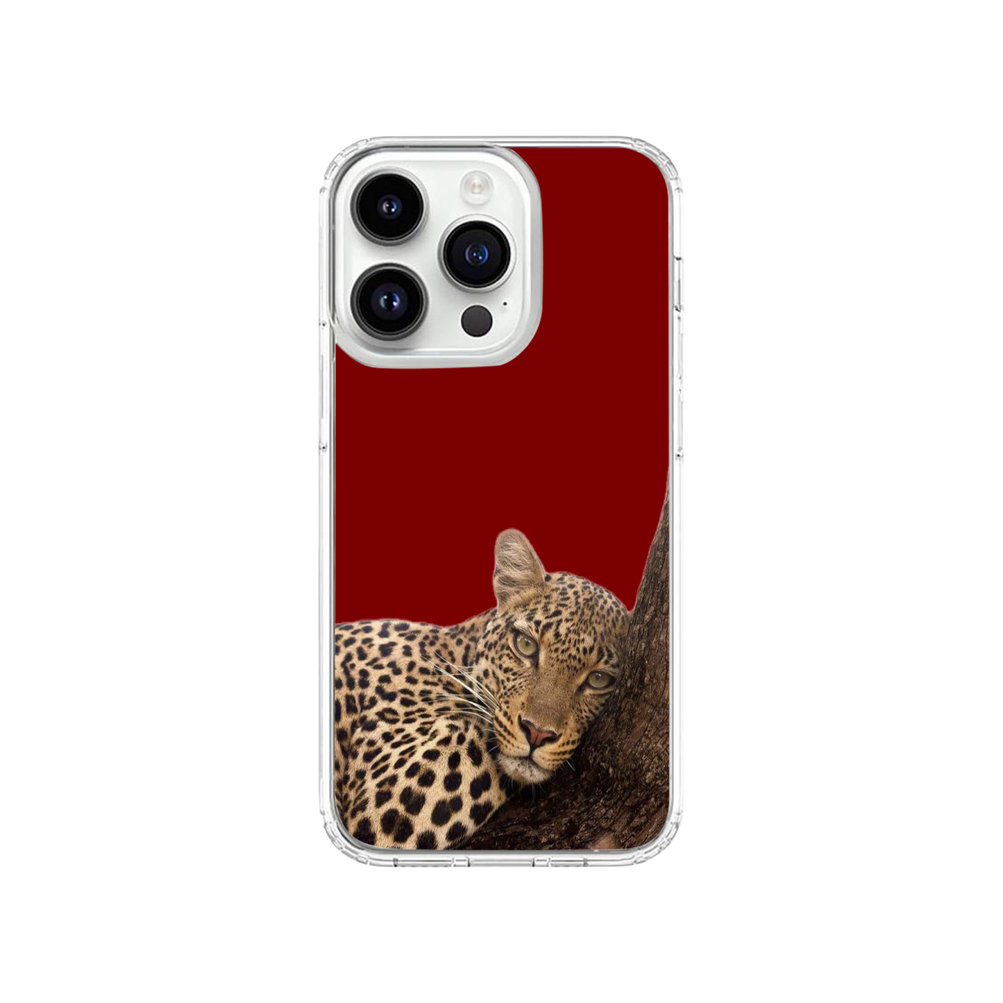 Leopard Luxe Red Phone Case.