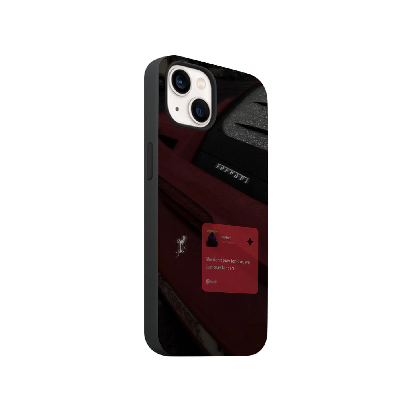 We Just Pray For Cars Ferrari Edition Phone Case.