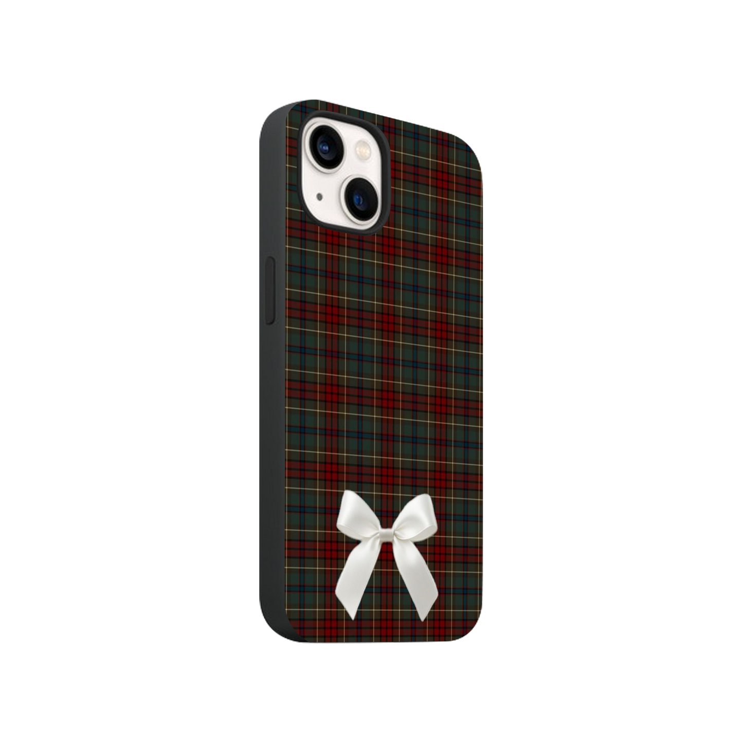 Christmas Plaid & Bow Phone Case.