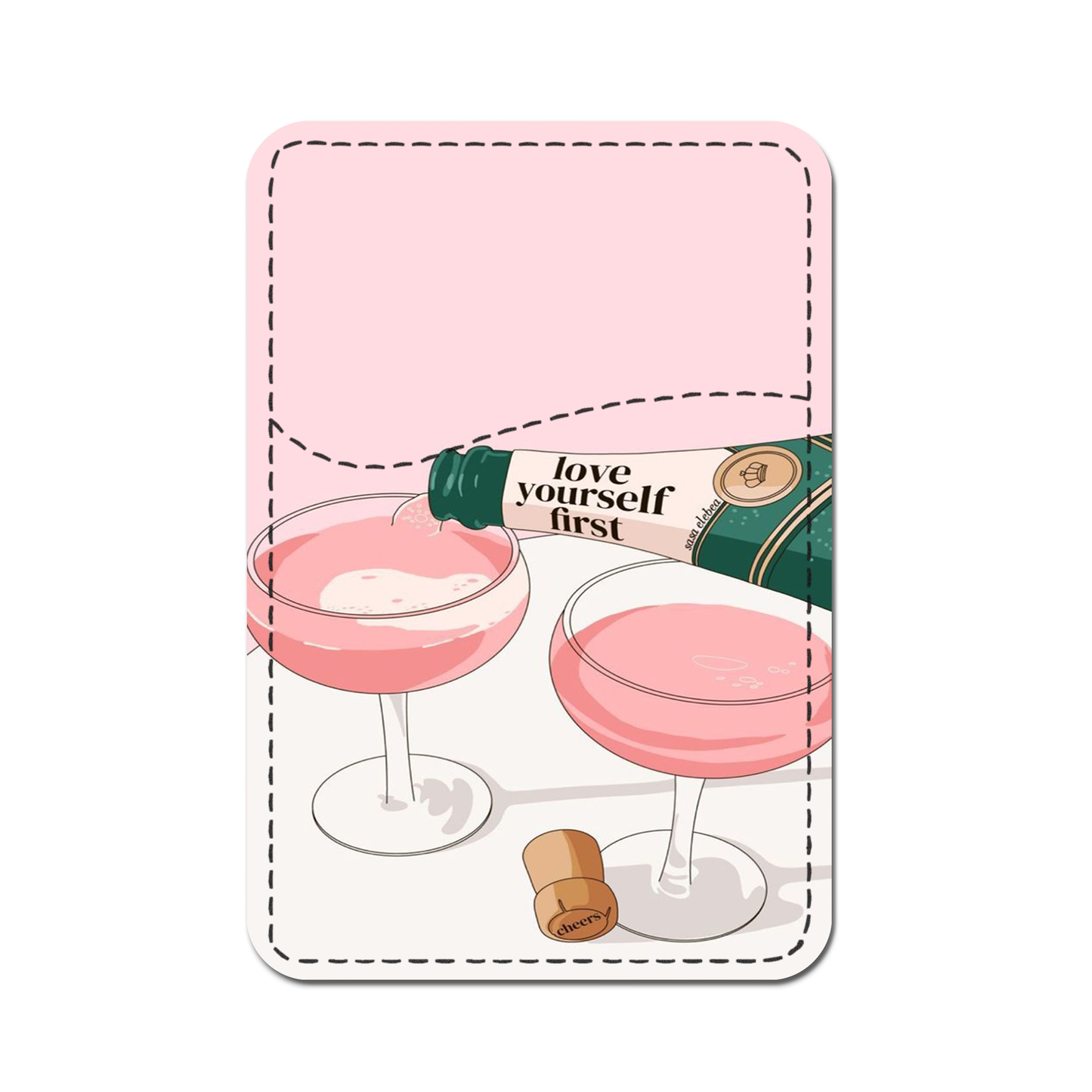 Self Love Aesthetic Phone Wallet.