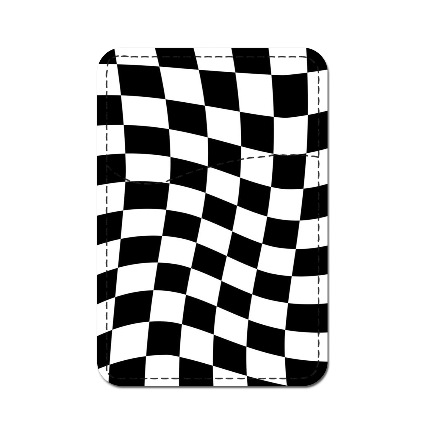 Classic B&W Checkered Phone Wallet.