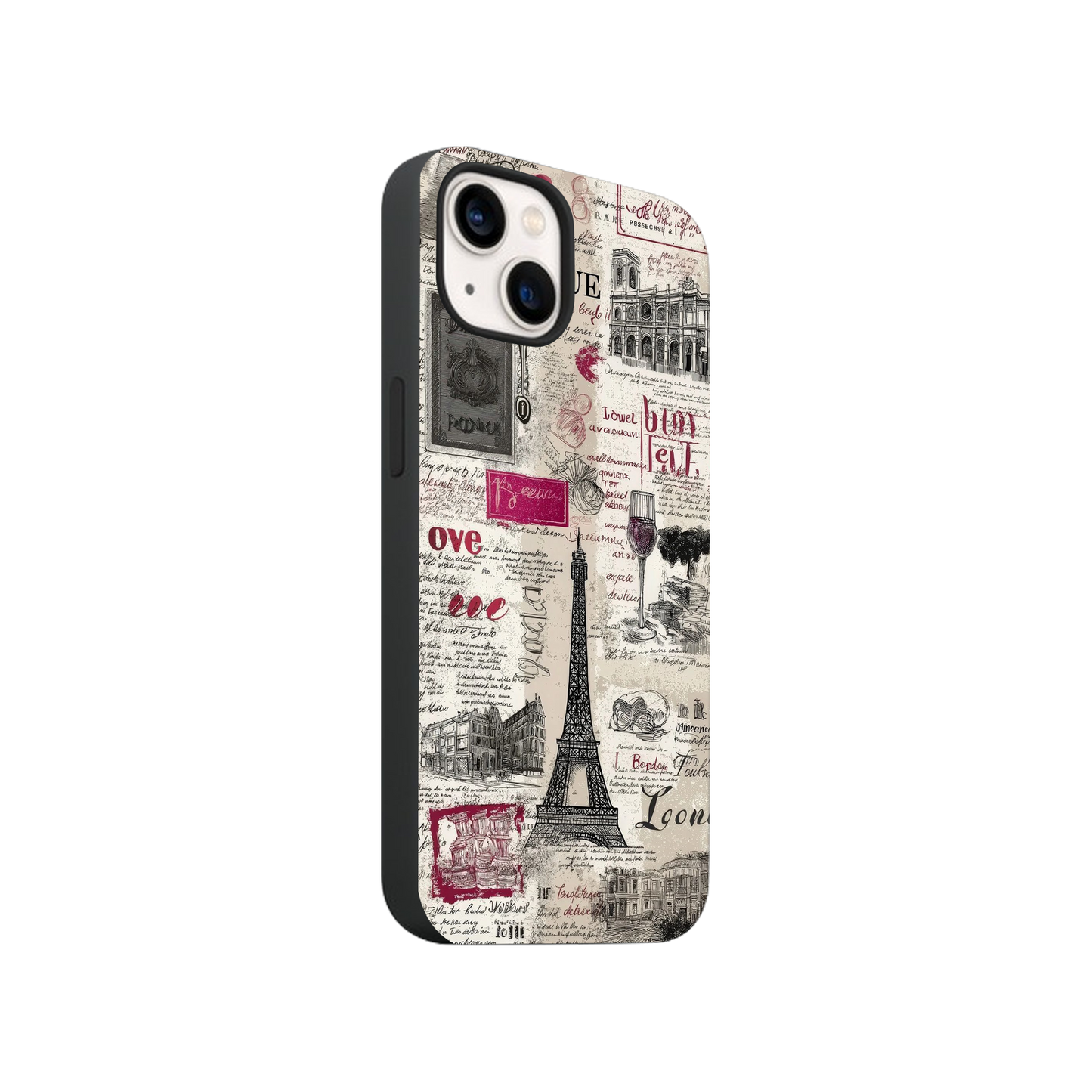 Paris Aesthetic Collage Phone Case.