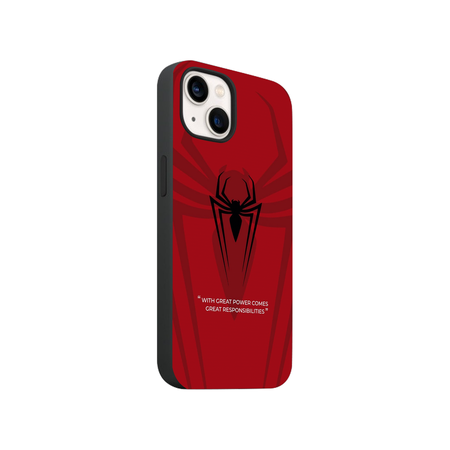 With Great Power Comes Great Responsibilities Spidey Phone Case.