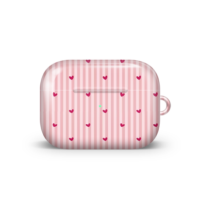 Mini Pink Hearts Glossy Airpod Case
