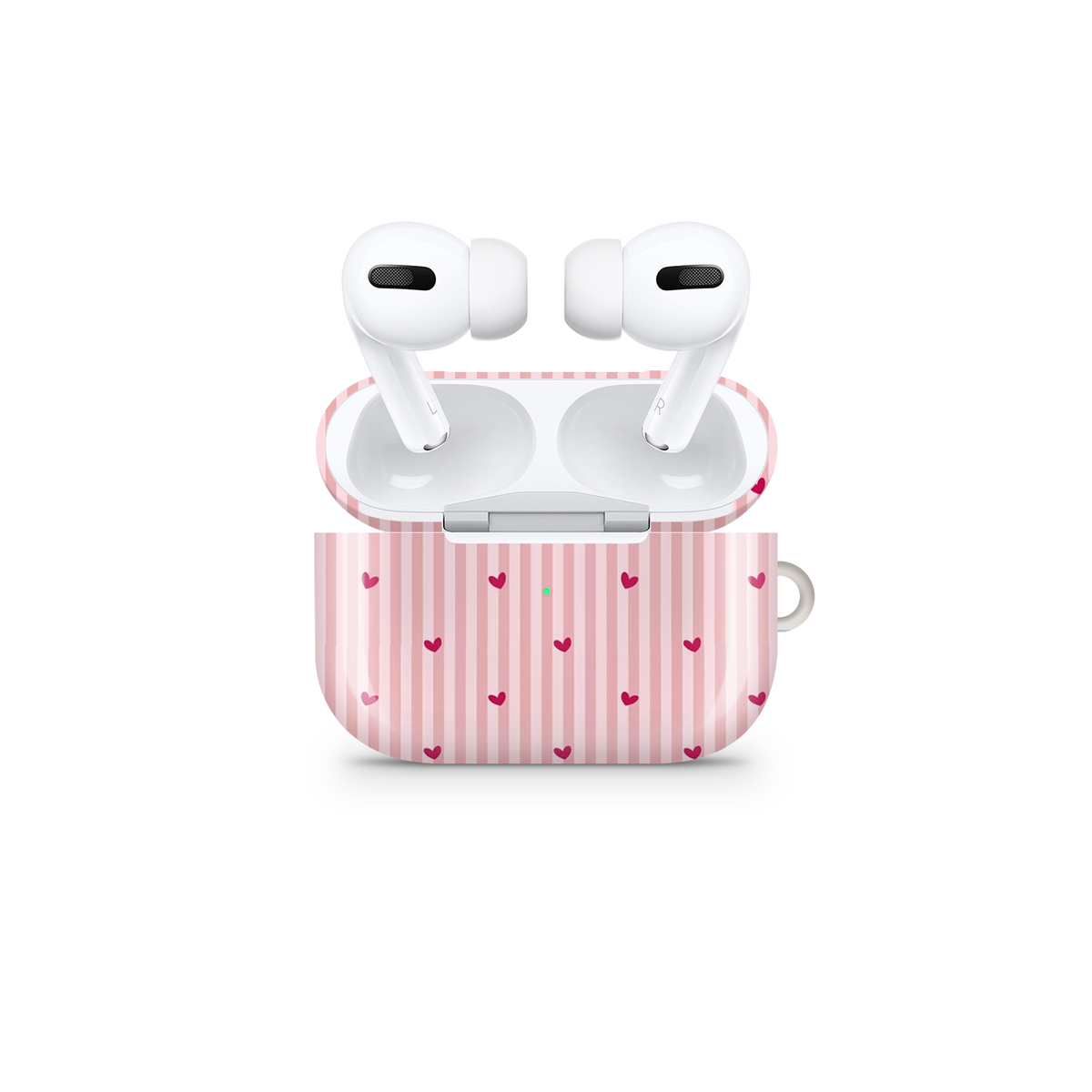 Mini Pink Hearts Glossy Airpod Case
