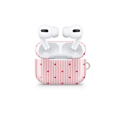 Mini Pink Hearts Glossy Airpod Case