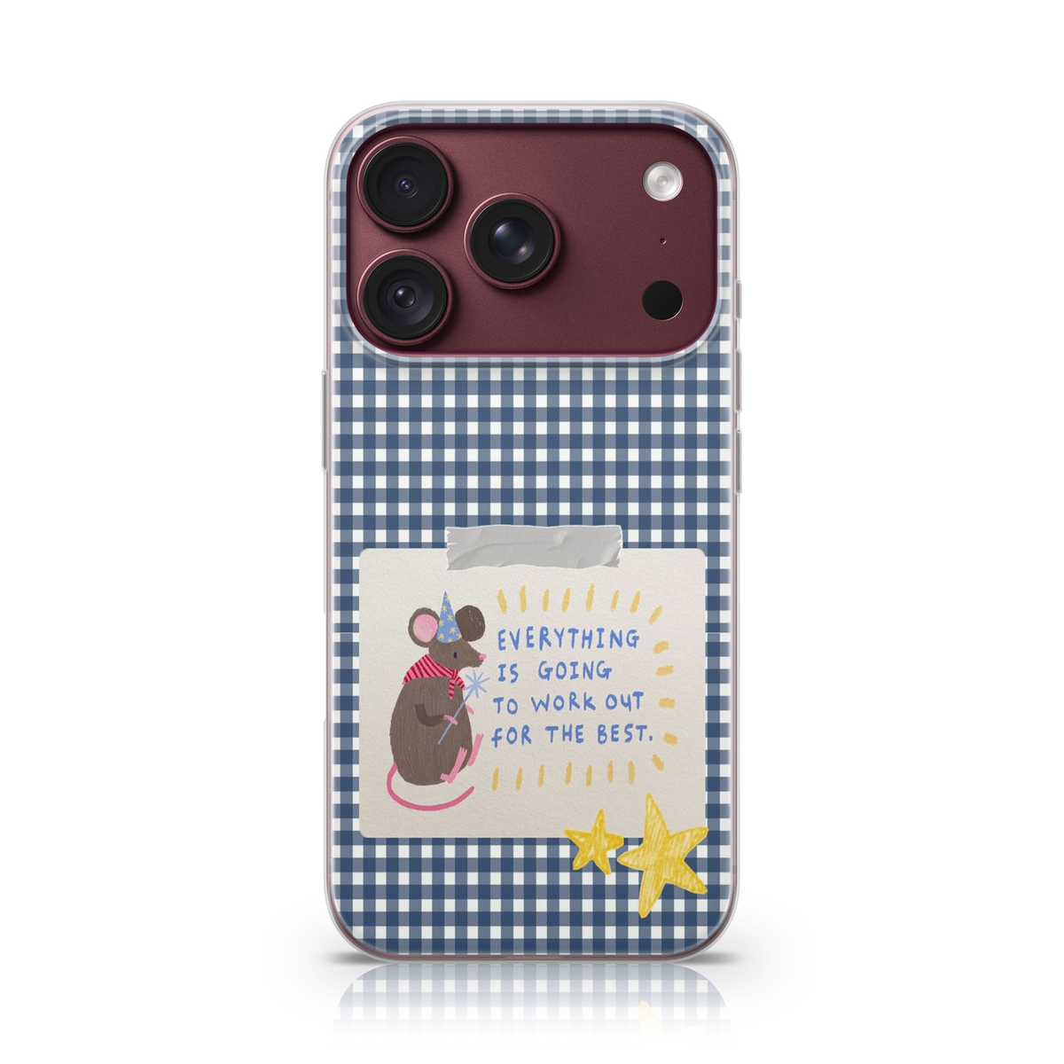 Gingham Mouse Phone Case.