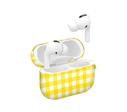 Sunshine Checkered Glossy Airpod Case