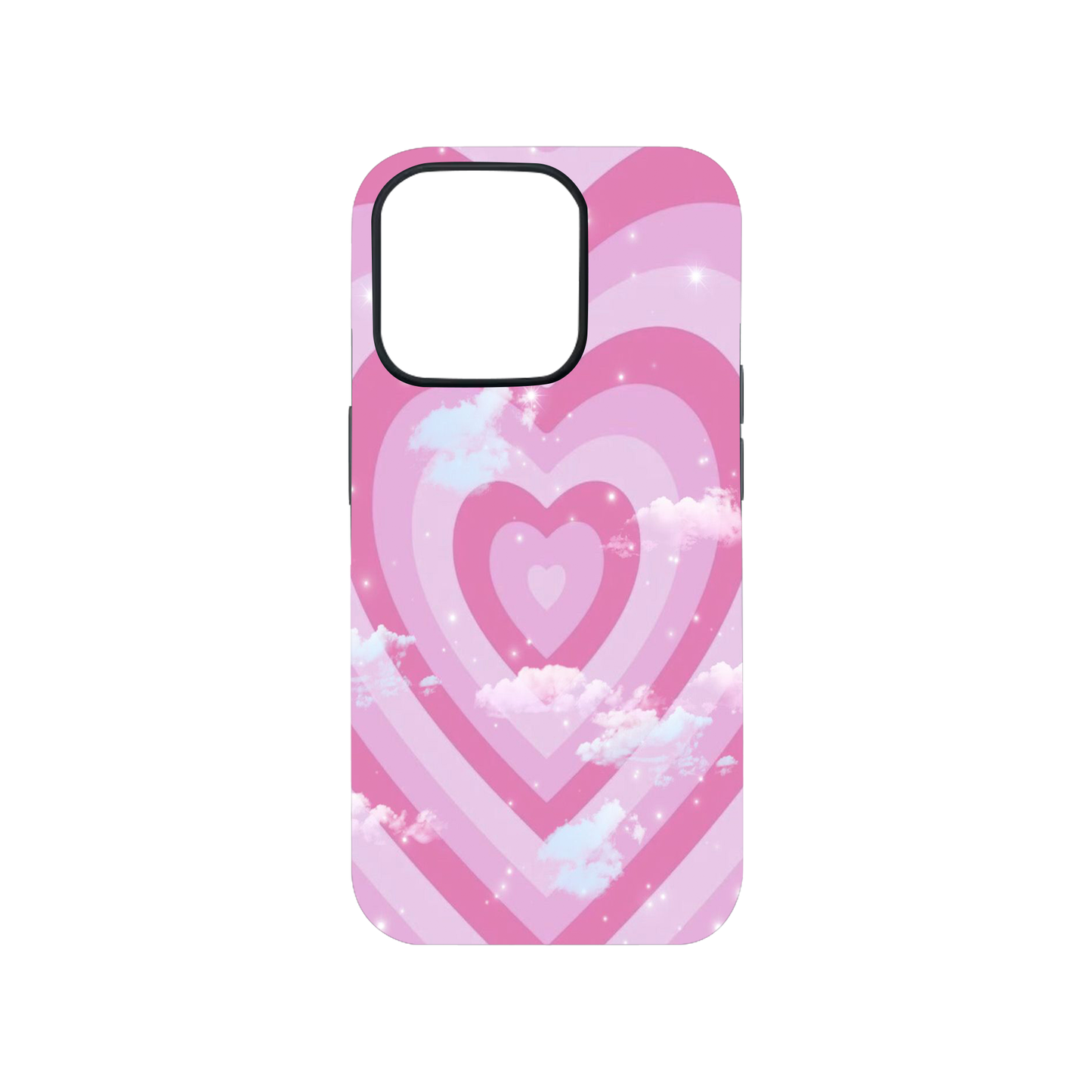 Pink Heart X Clouds Phone Case