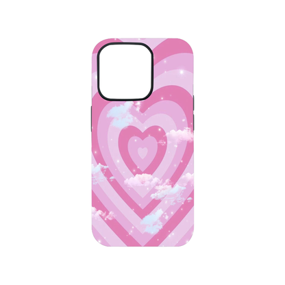 Pink Heart X Clouds Phone Case