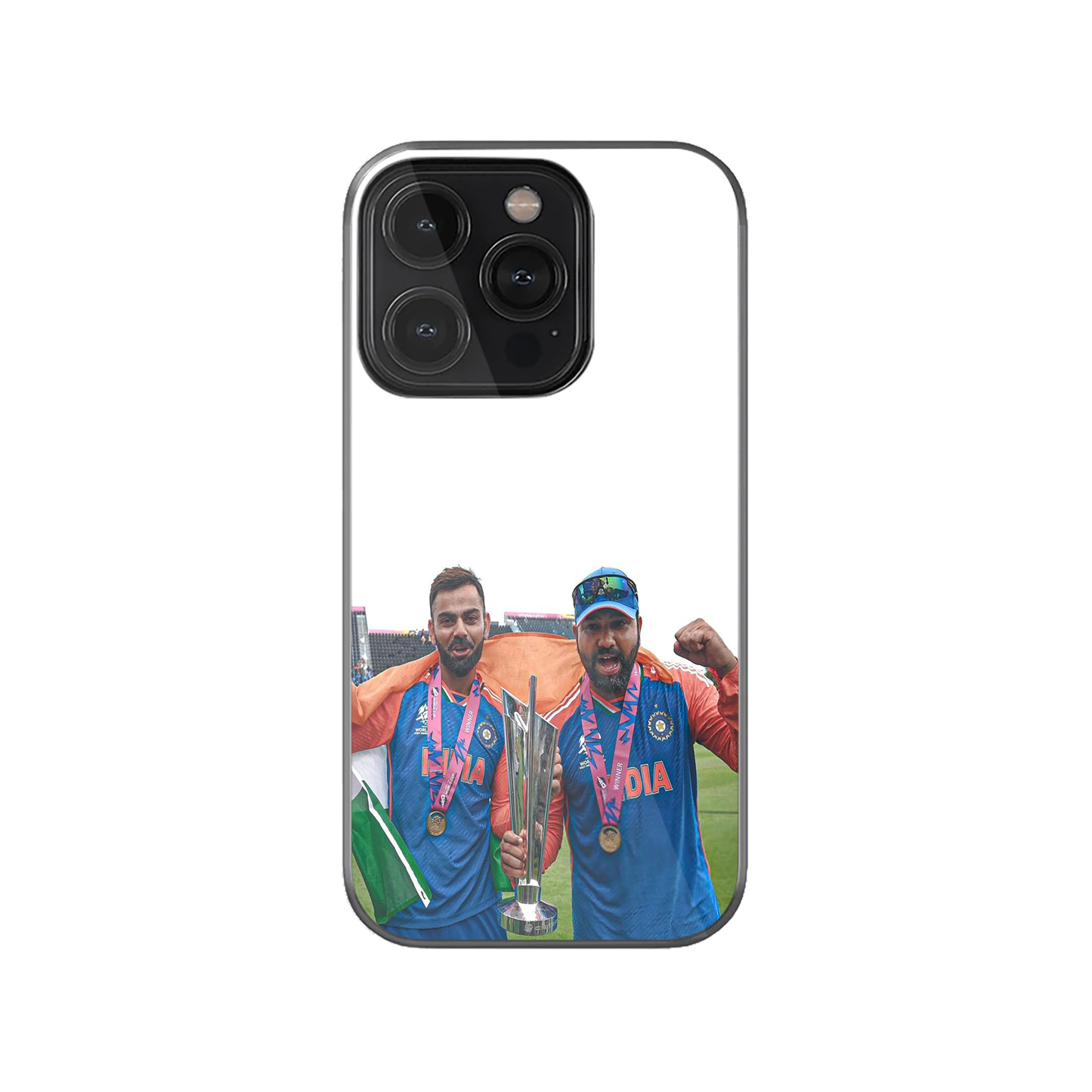 Virat & Rohit X WC Trophy Phone Case | Three