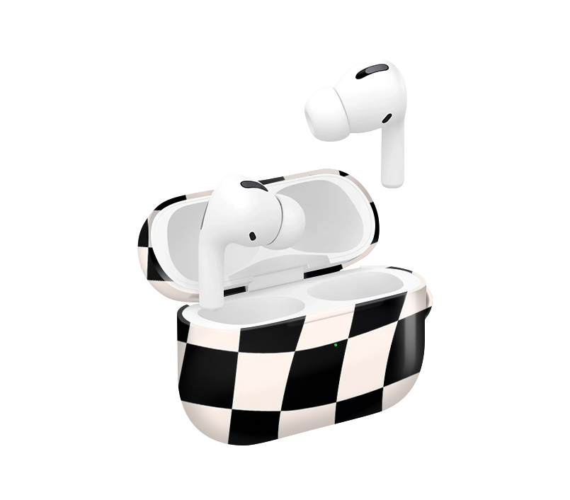 Classic Checkered  Glossy Airpod Case