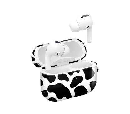 Y2K Cow Print Glossy Airpod Case