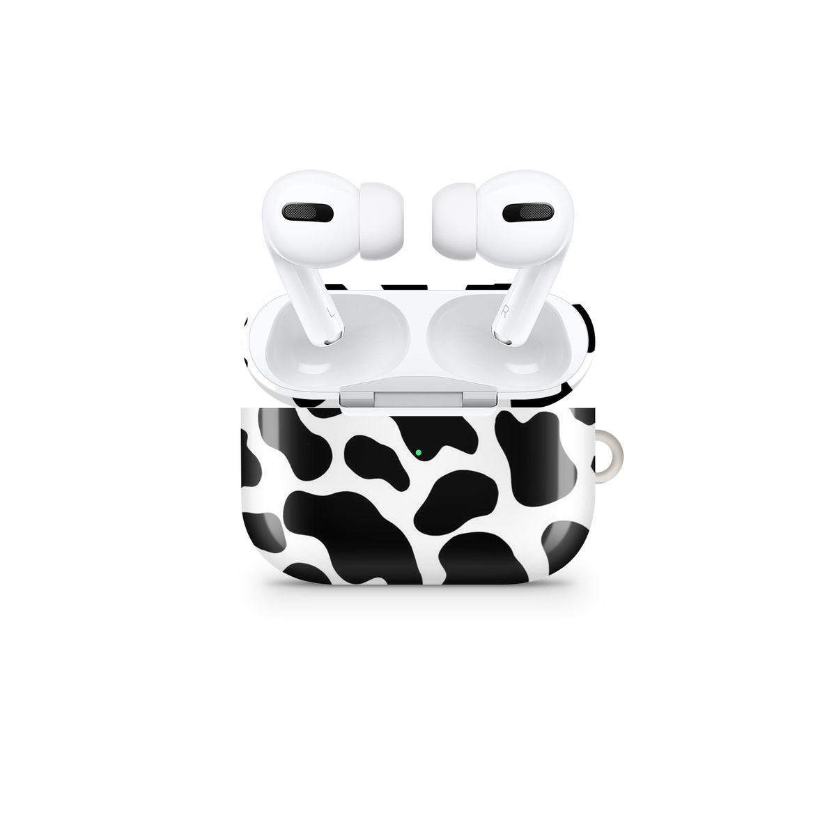 Y2K Cow Print Glossy Airpod Case