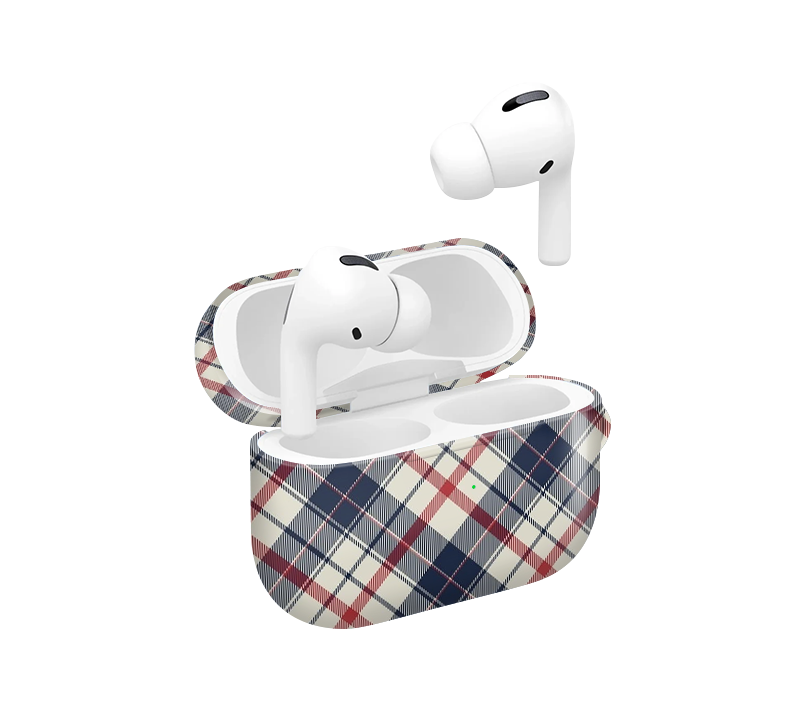 Cambridge Plaid Glossy Airpod Case