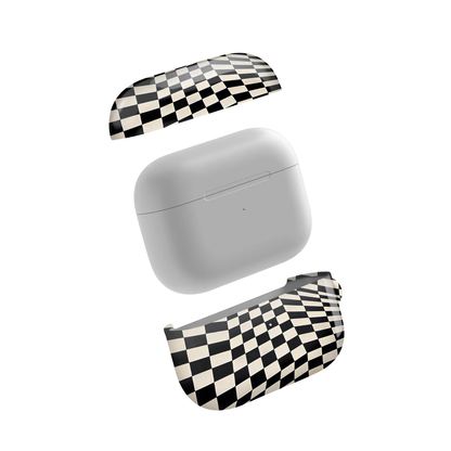 Trippy Checkerboard Glossy Airpod Case