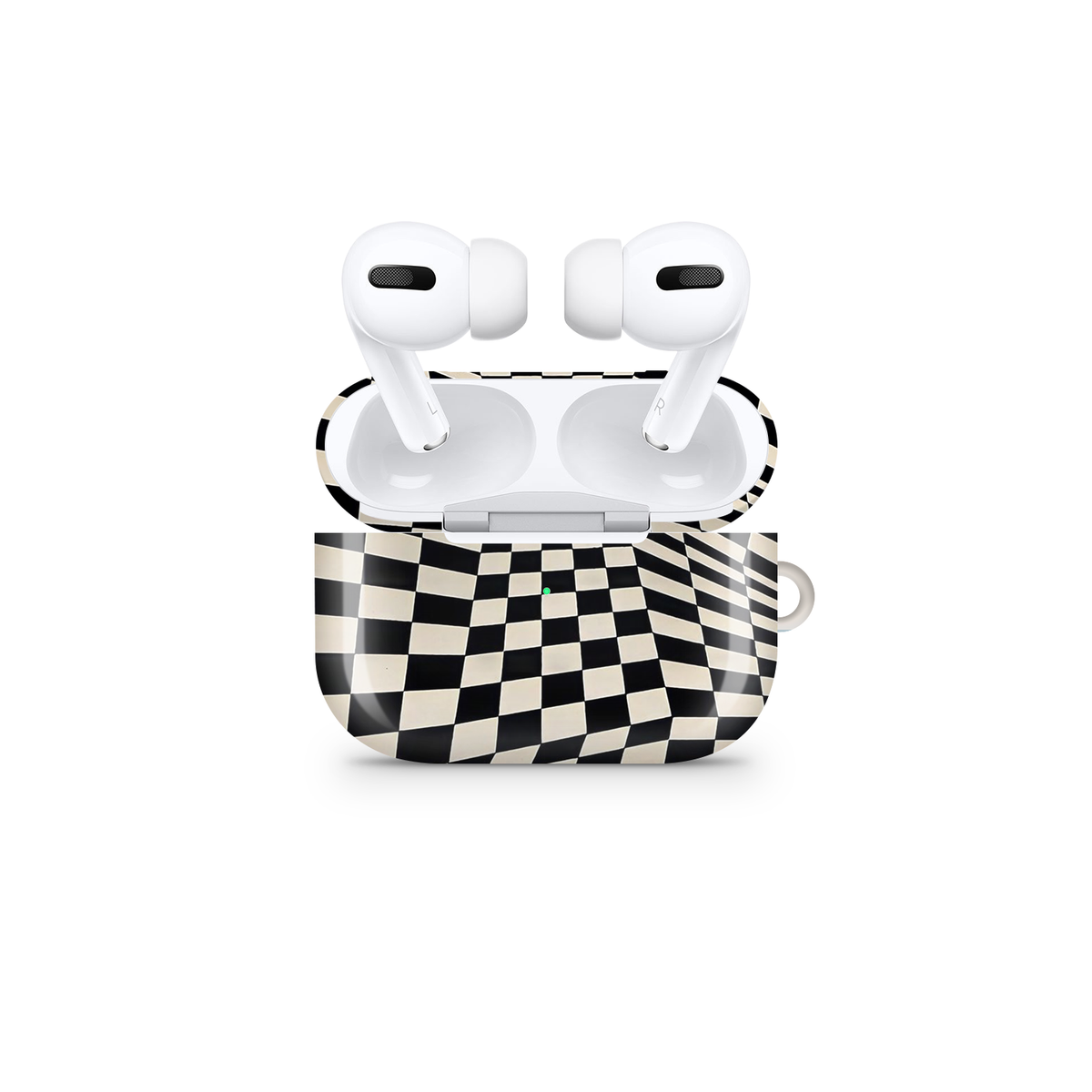 Trippy Checkerboard Glossy Airpod Case
