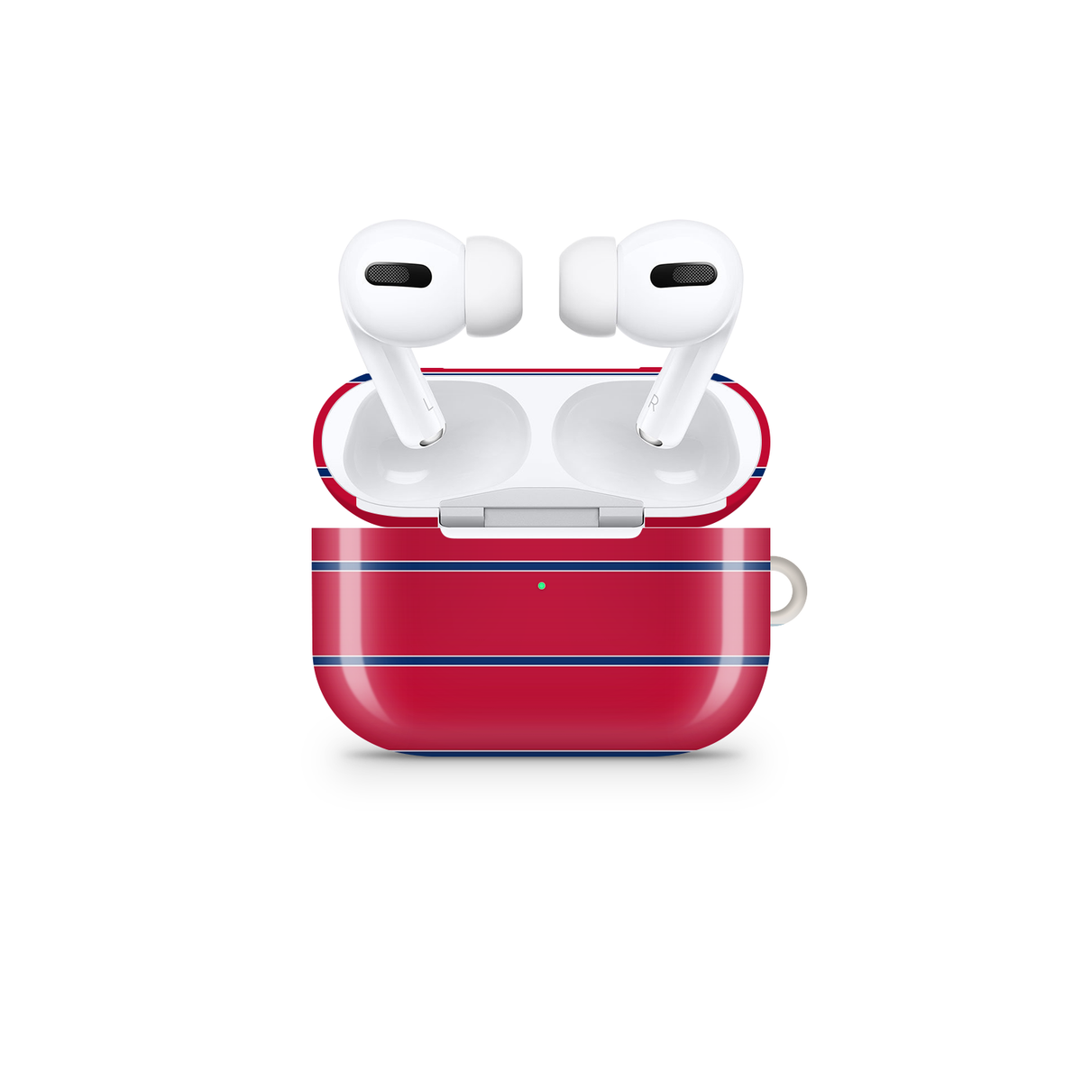 Preppy Nautical Stripe Glossy Airpod Case