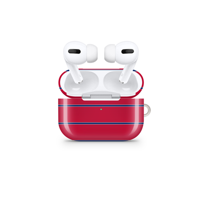 Preppy Nautical Stripe Glossy Airpod Case