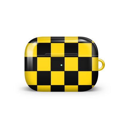 Taxi Checkered Glossy Airpod Case