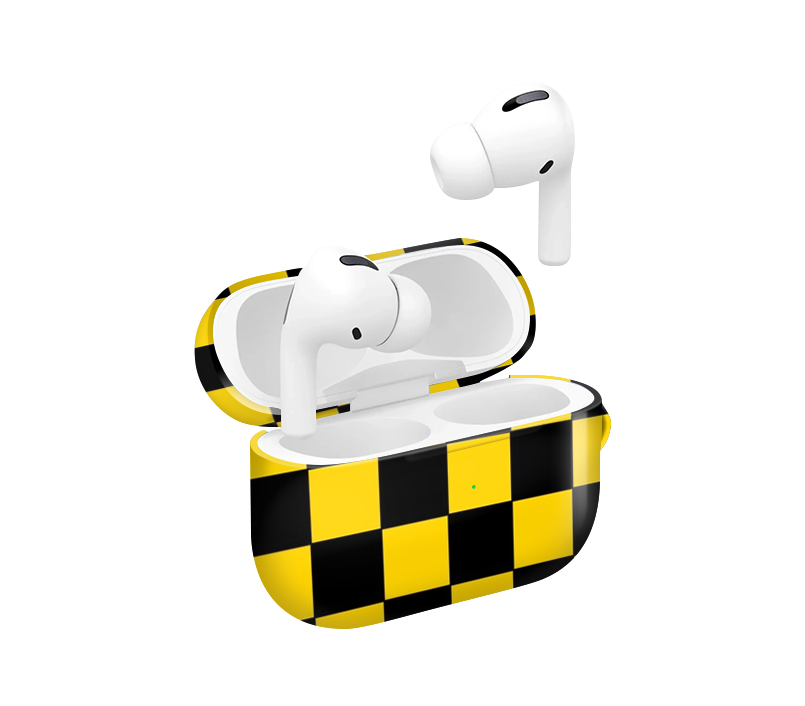 Taxi Checkered Glossy Airpod Case
