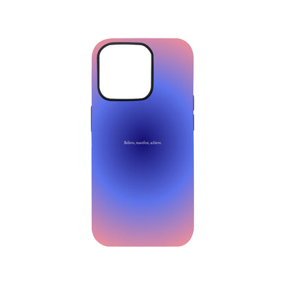 Believe Manifest Achieve Phone Case.