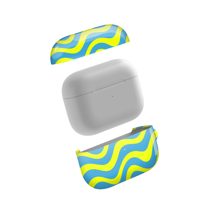Cyan Swirl Glossy Airpod Case