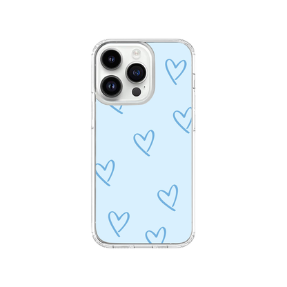 Mini Blue Love Hearts Phone Case