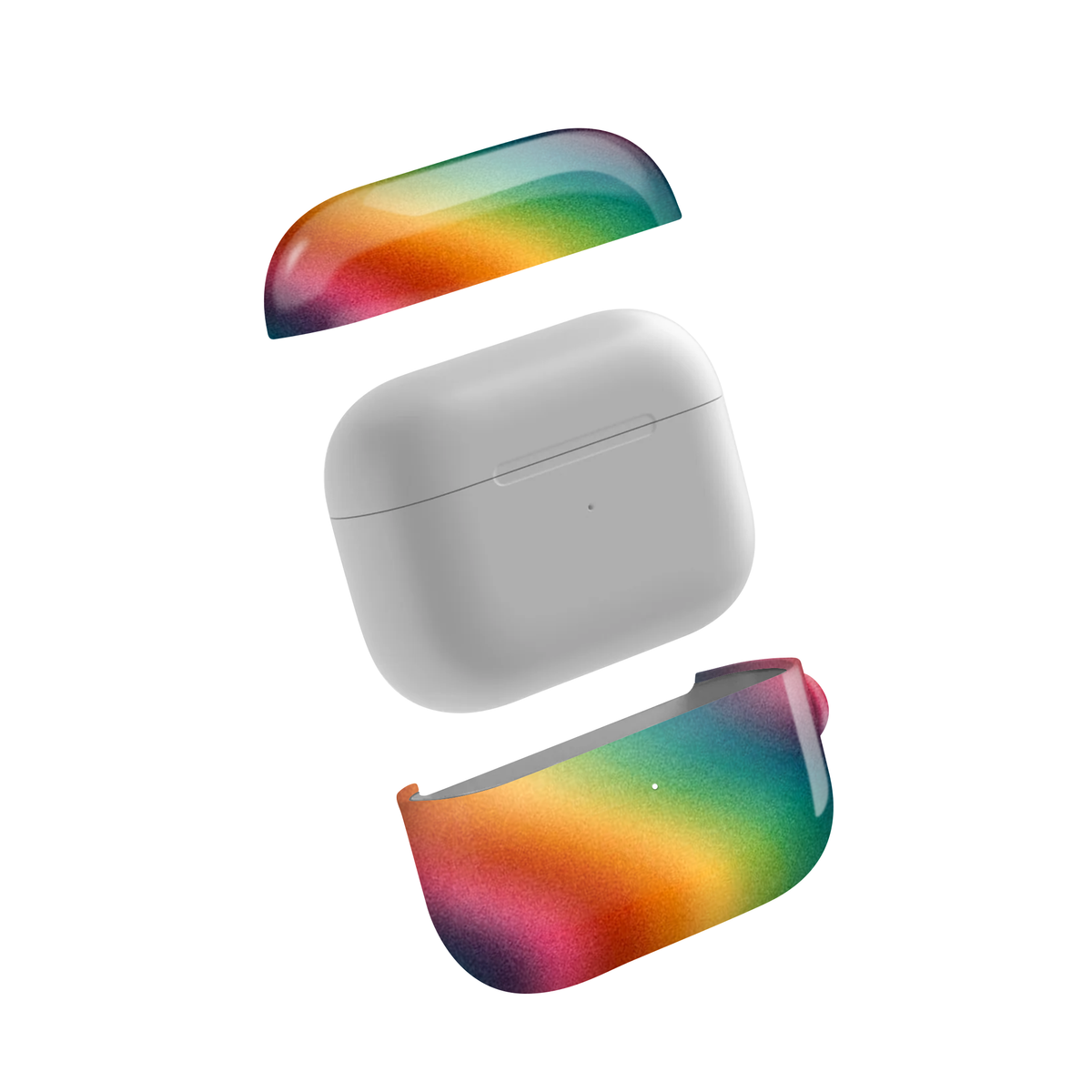 Rainbow Aura Glossy AirPod Case