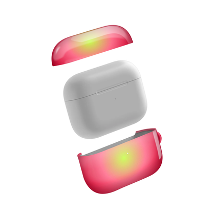 Pink Aura Glossy Airpod Case