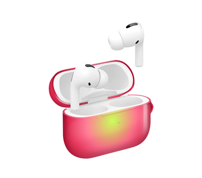 Pink Aura Glossy Airpod Case