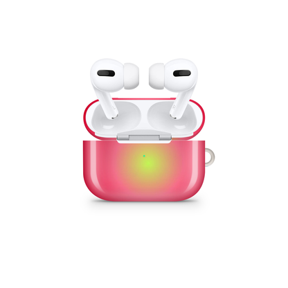 Pink Aura Glossy Airpod Case