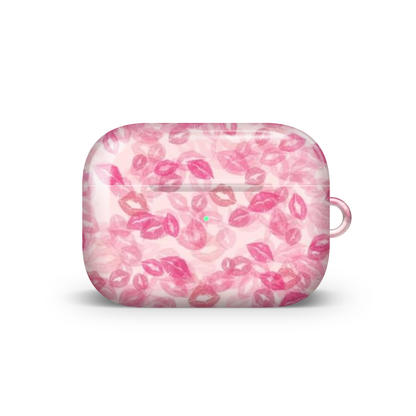 Pink Kisses Glossy Airpod Case