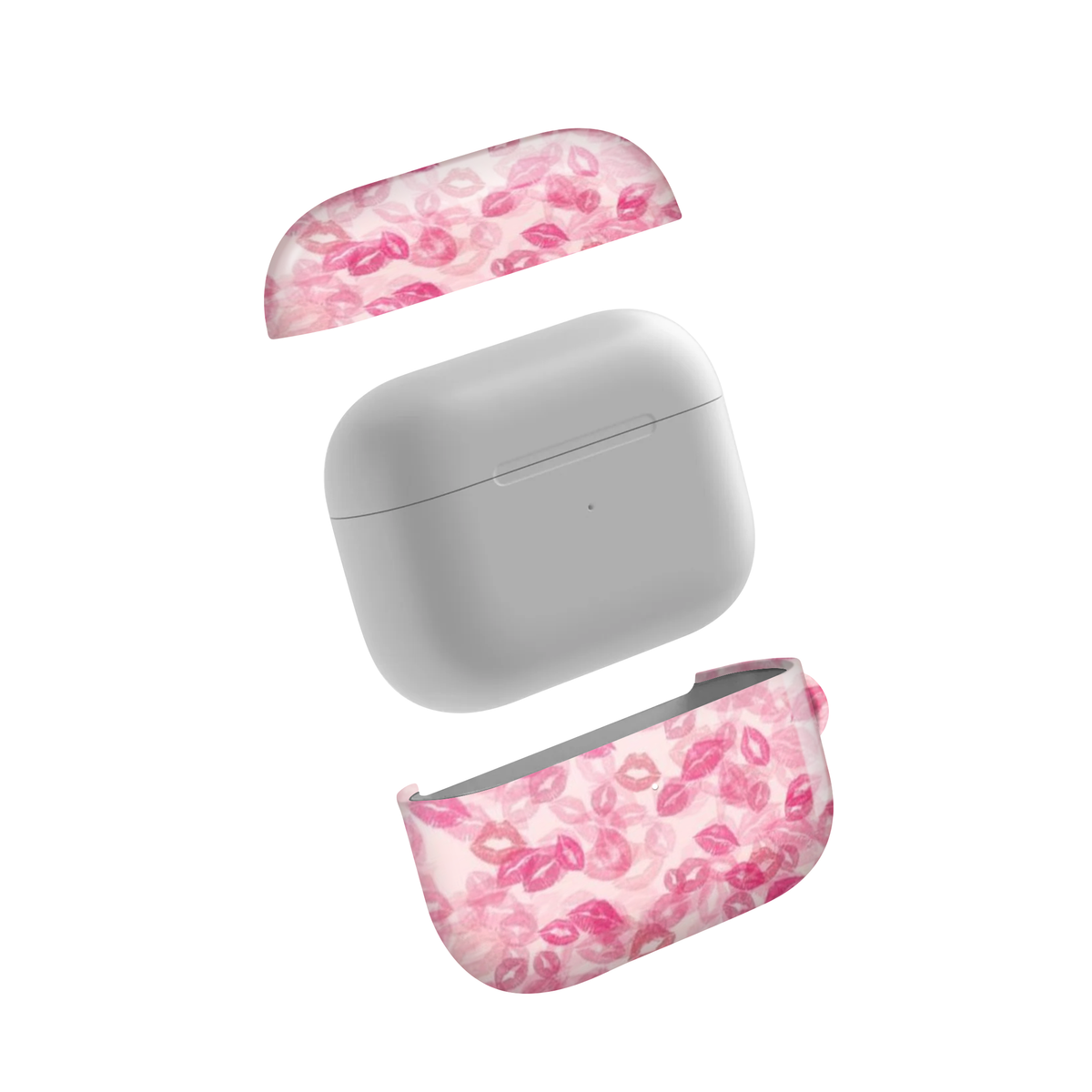 Pink Kisses Glossy Airpod Case