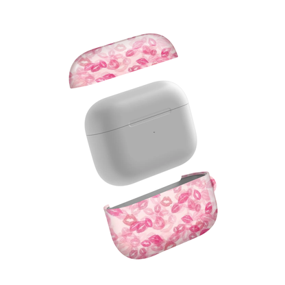 Pink Kisses Glossy Airpod Case
