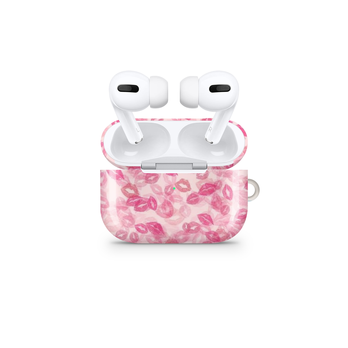 Pink Kisses Glossy Airpod Case