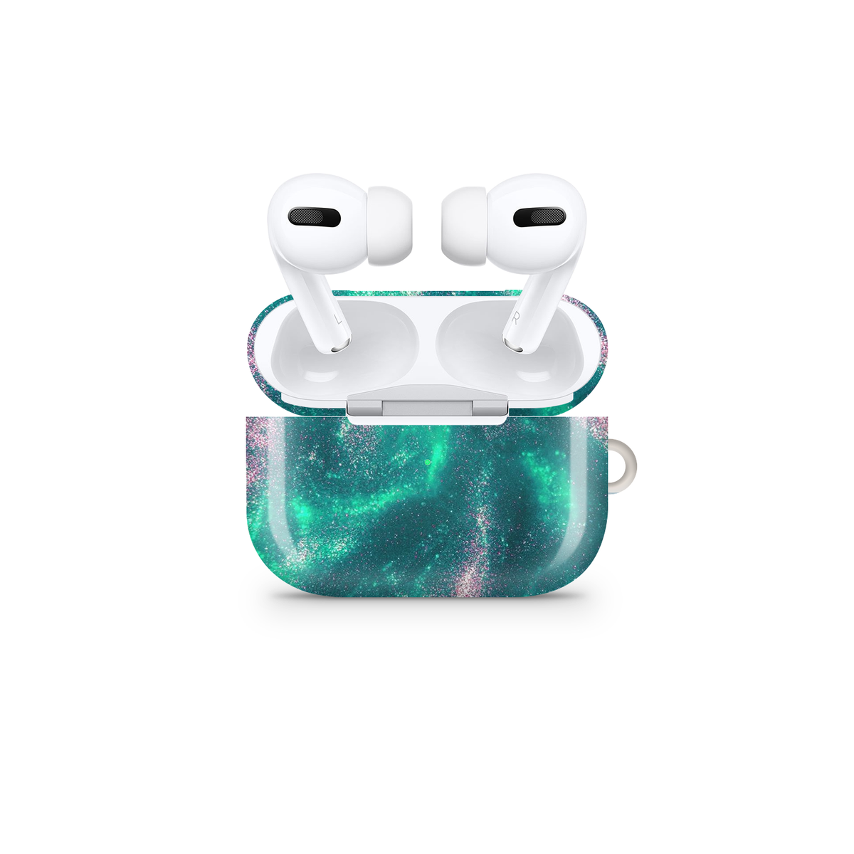 Green Cosmic Glossy Airpod Case