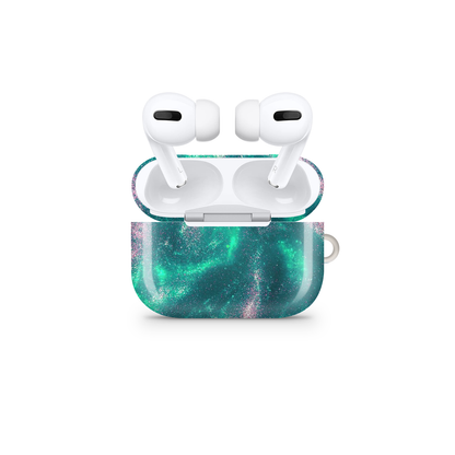 Green Cosmic Glossy Airpod Case